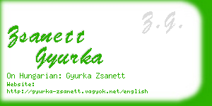 zsanett gyurka business card